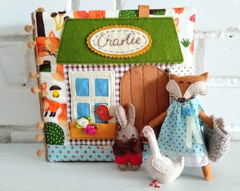 quiet book family dollhouse
