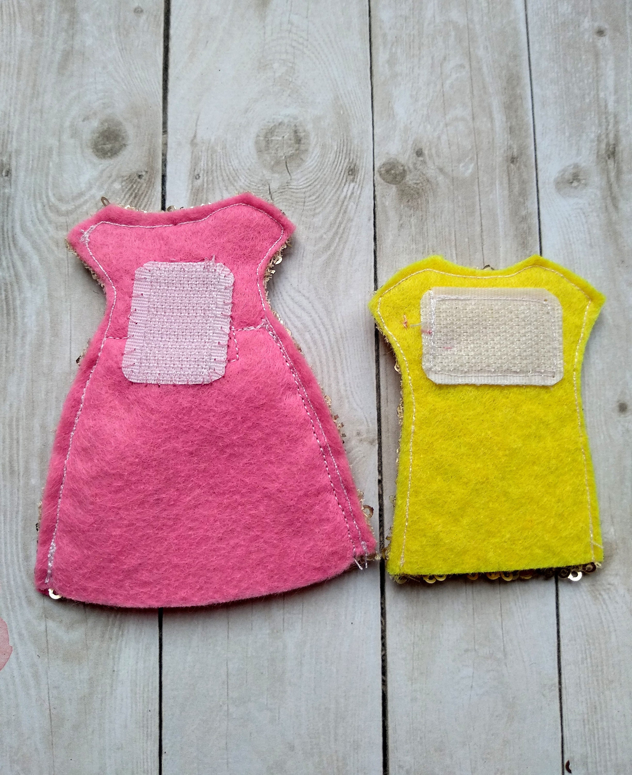 Princess outfit, Dressing play set for ToysByIna felt paper doll