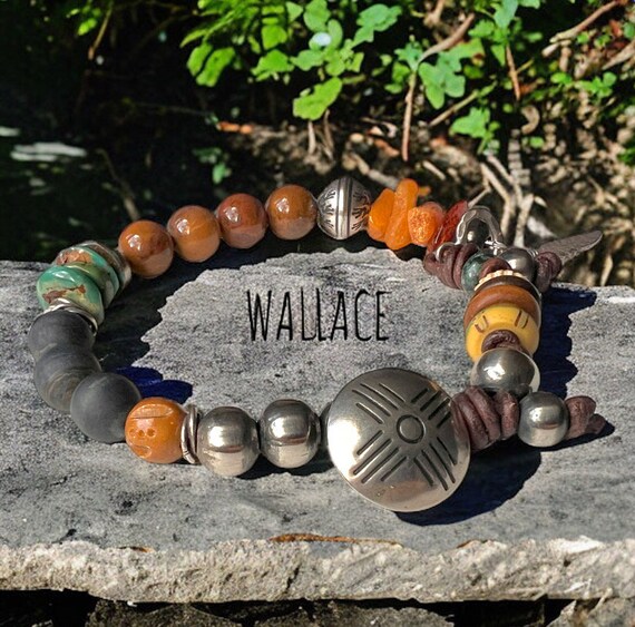 Men s Bracelet Button Closure Sundance Style Masculine Bracelet