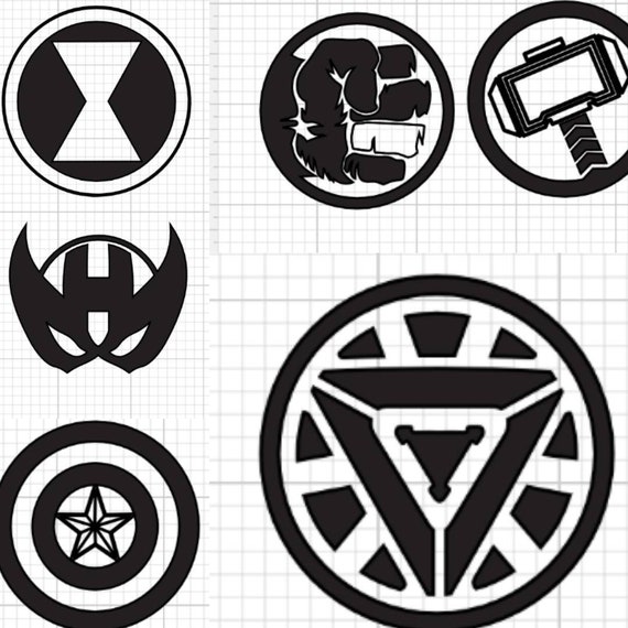 Avengers Symbol Bundles | Etsy