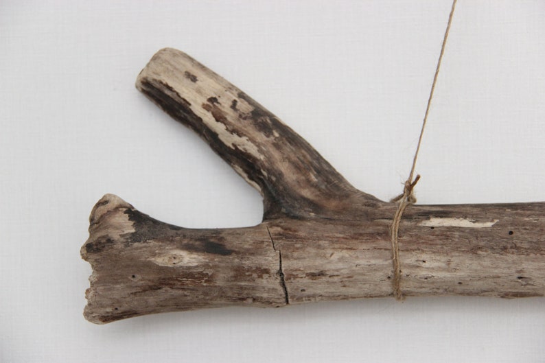Long Driftwood For Macrame /& Weaving Craft Driftwood Thick Driftwood Piece 22/'/' Airplant Holder 55,5cm Rounded Airplant Mobile