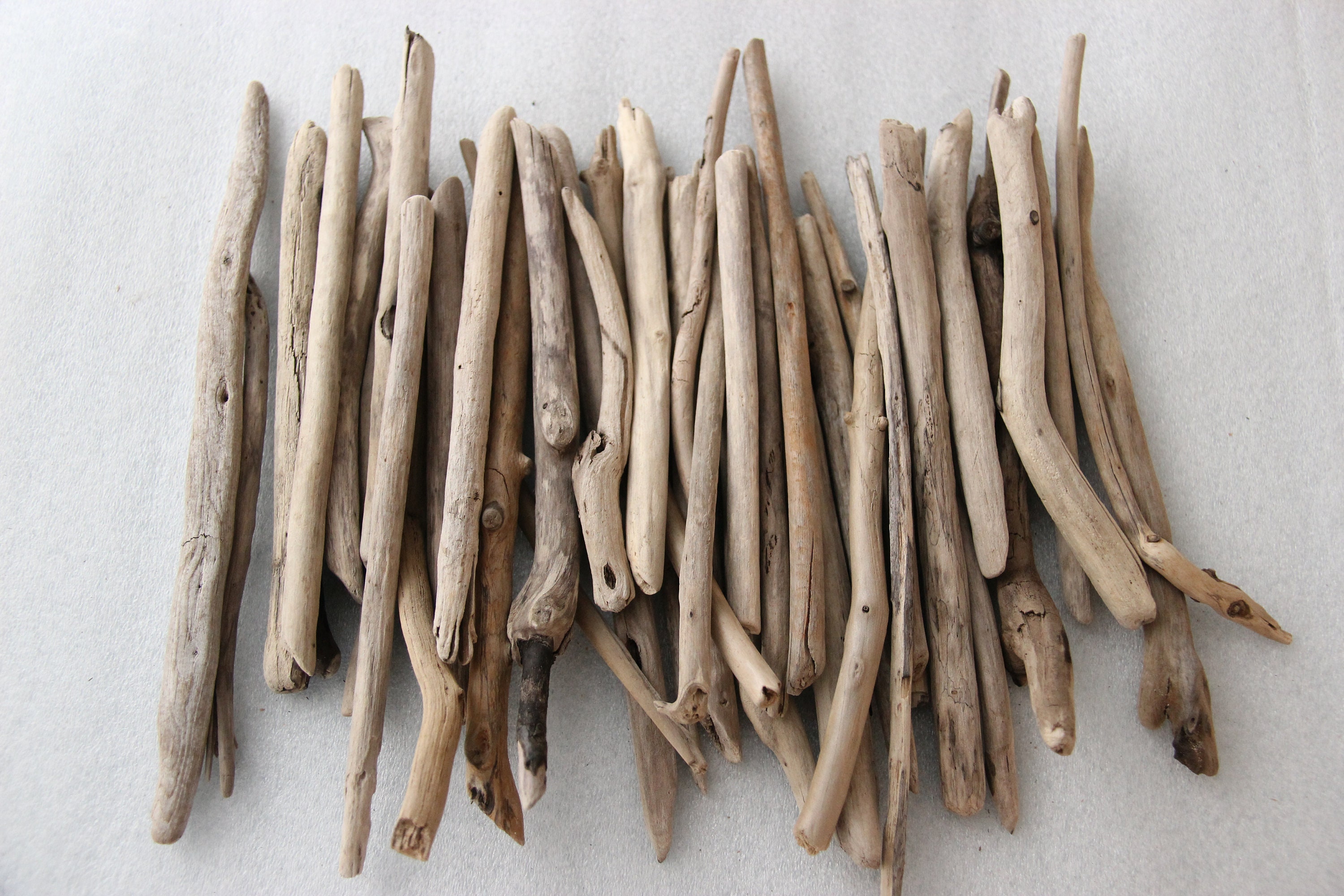 40 Thin Driftwood Branches 4.68.6''12225cm Wood Etsy