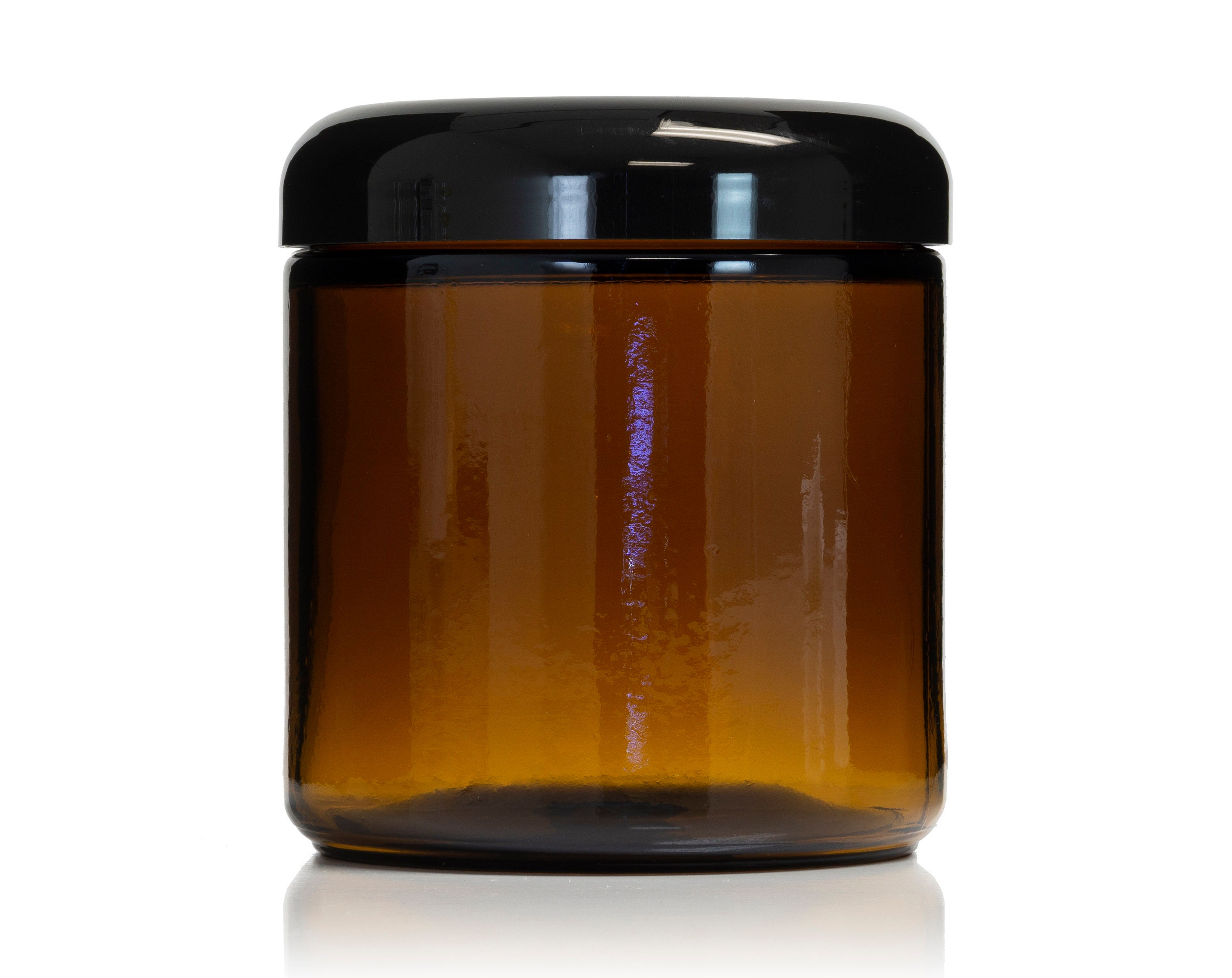Tarro De Cristal ámbar 16 Oz - Pack De 12, Frascos Pequeños Para Cremas, Velas Y Especias