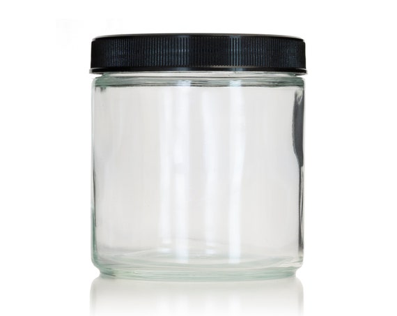 16 oz Clear Glass Straight Sided Jars (Bulk)