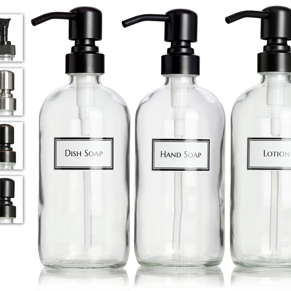 Kitchen Soap Dispenser Set With Tray Etsy