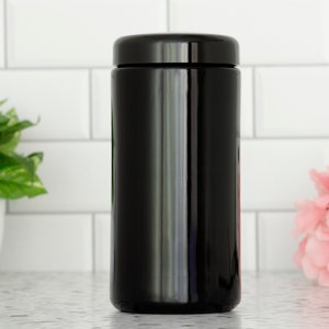 UV Glass Jar | 1 L Glass Jar (33.8 oz) | Airtight Jar for Kitchen Storage | Tall Wide Neck Canister for Herbs, Coffee, Tea, Spices, etc.