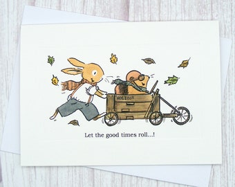 Let the Good Times Roll! Greetings Card