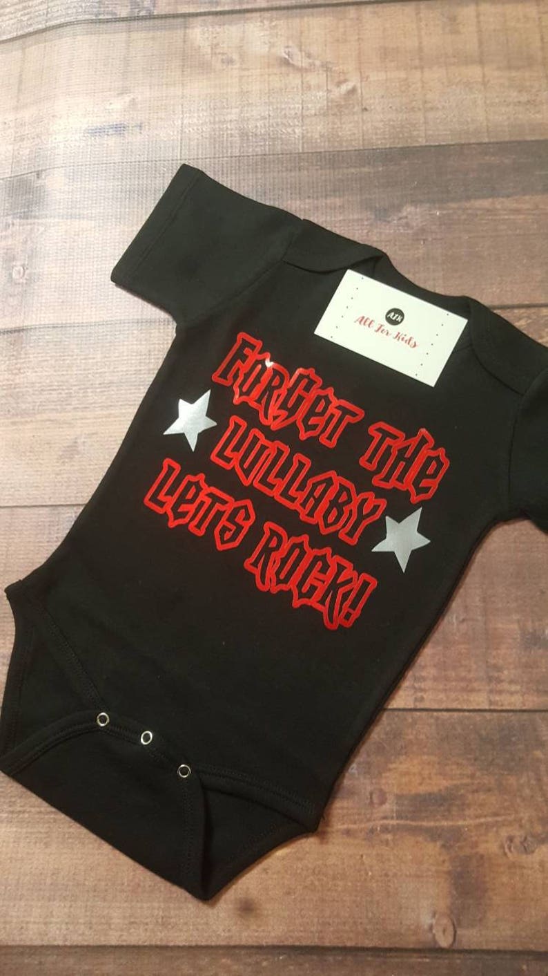Baby Clothes the Lullaby Lets Rock Shirt Newborn Etsy