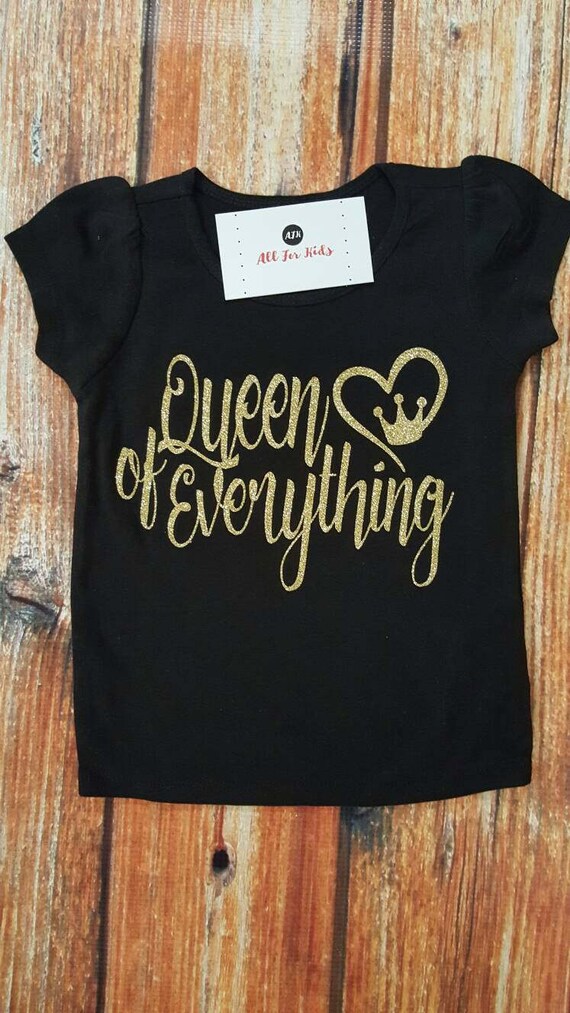 Baby Girl Top Baby Clothes Queen of Everything Bodysuits Etsy
