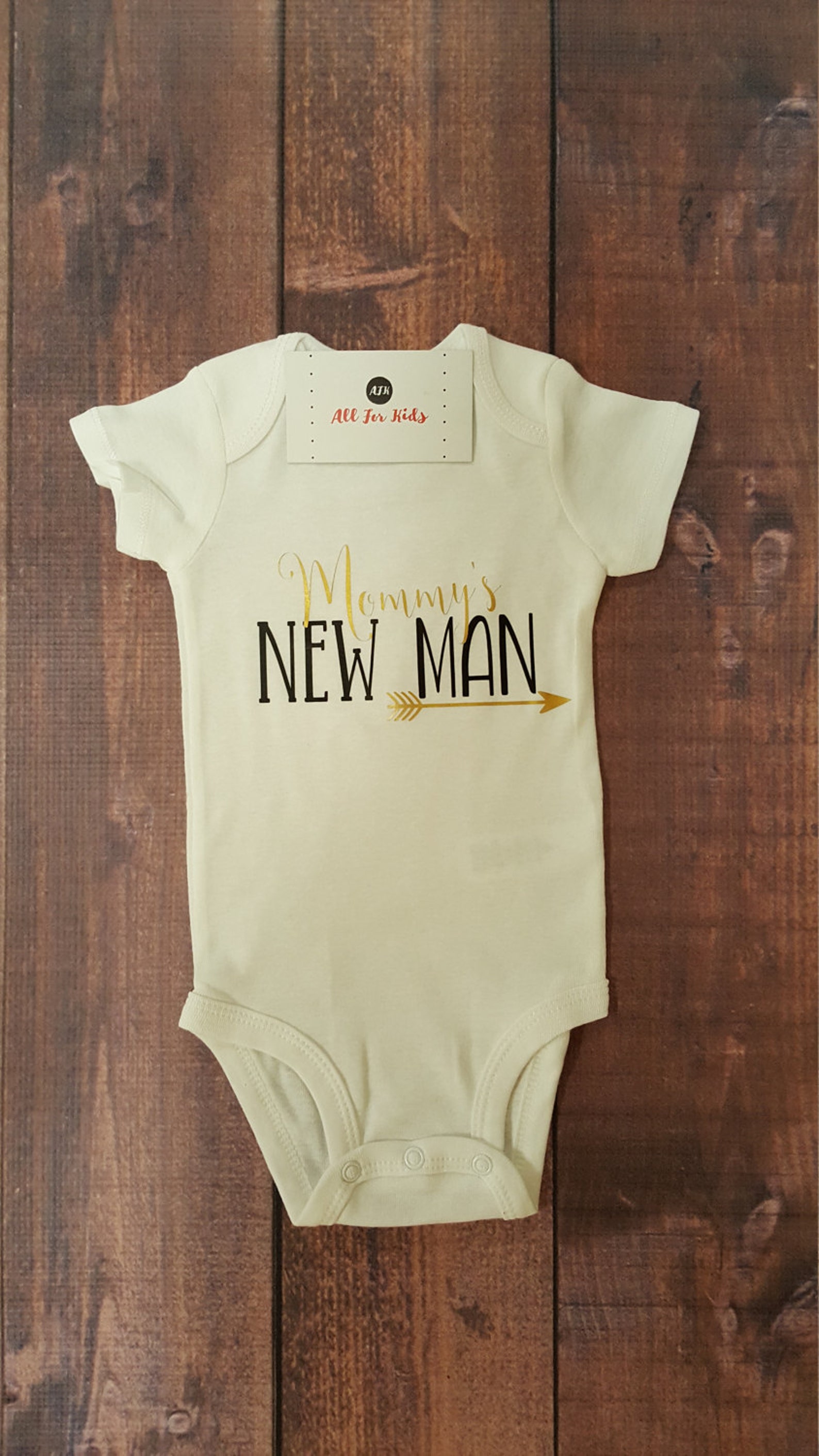 Baby Boy Clothes Mommy's New Man Bodysuit Etsy