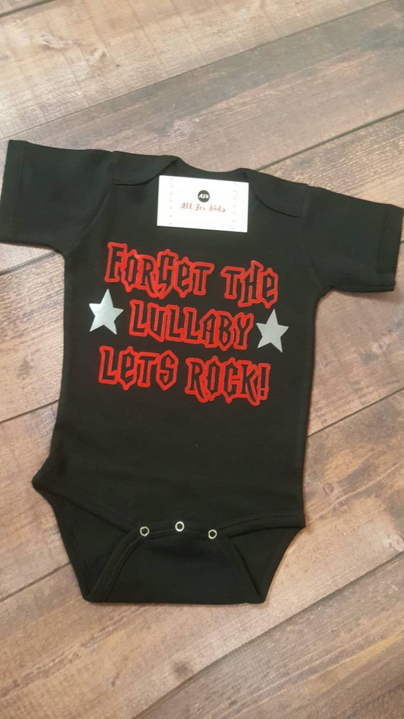 Baby Clothes the Lullaby Lets Rock Shirt Newborn Etsy