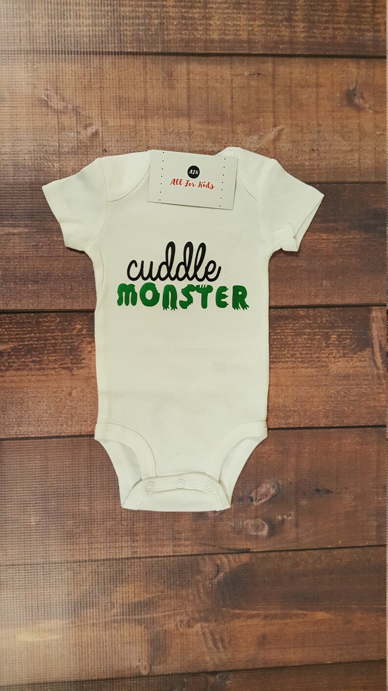 Baby Boy Clothes Cuddle Monster Bodysuit Etsy