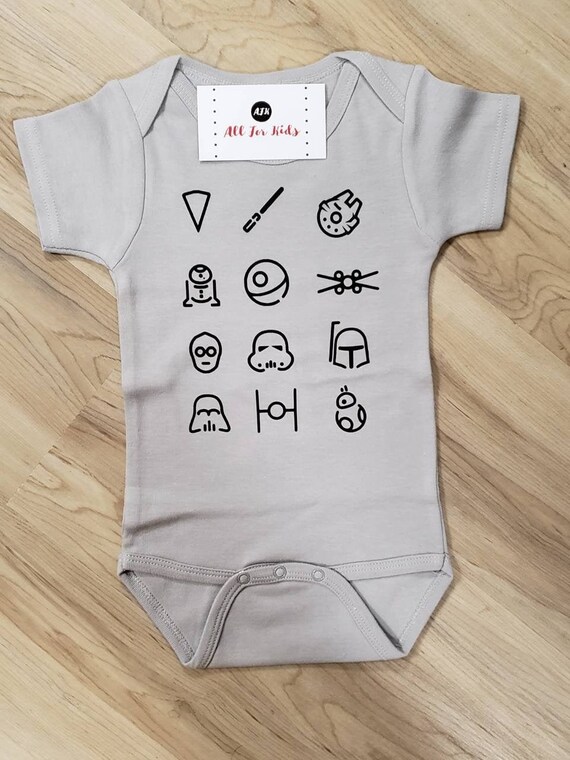 Ropa De Bebe Traje De Bebe De Star Wars Camisa Para Bebes Etsy