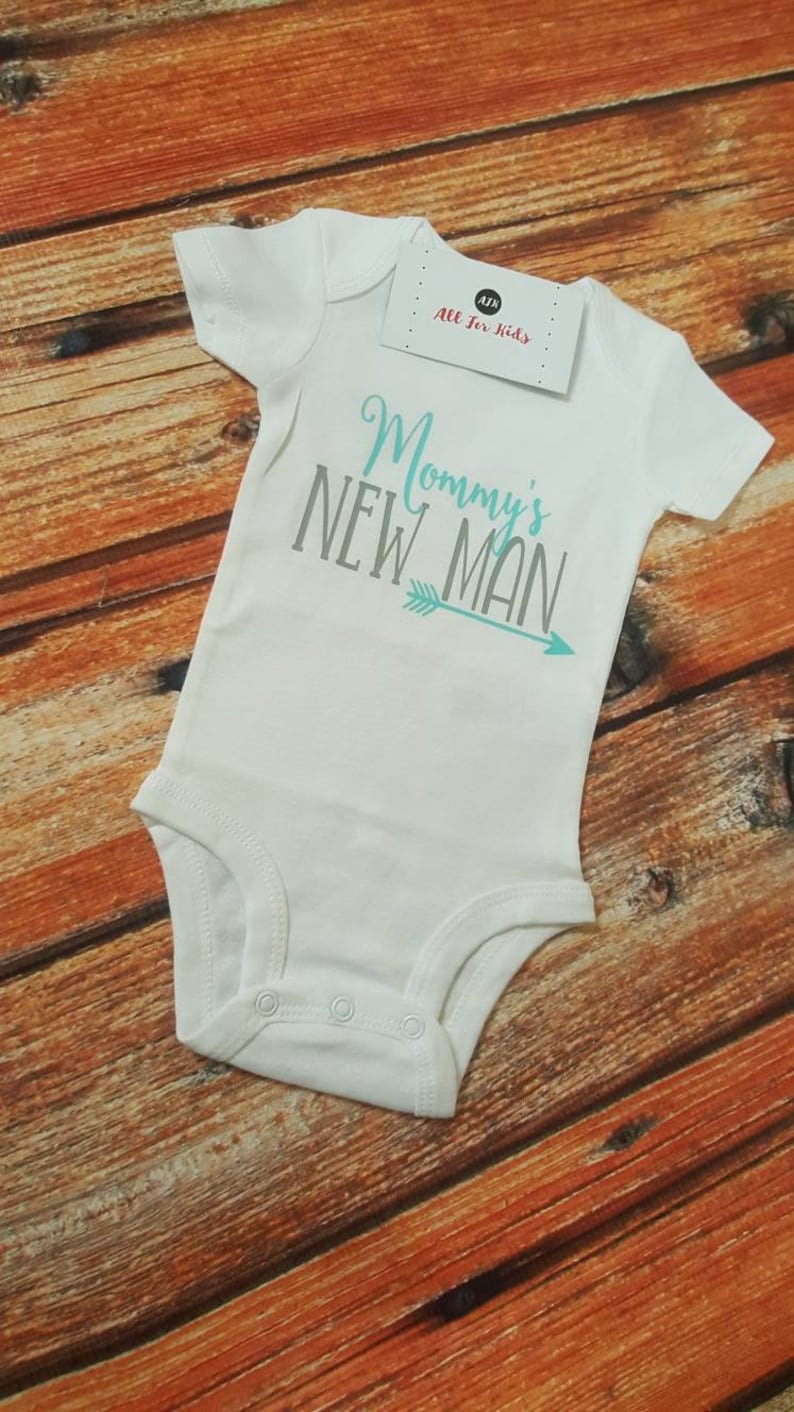 Baby Boy Clothes Mommy's New Man Bodysuit Etsy