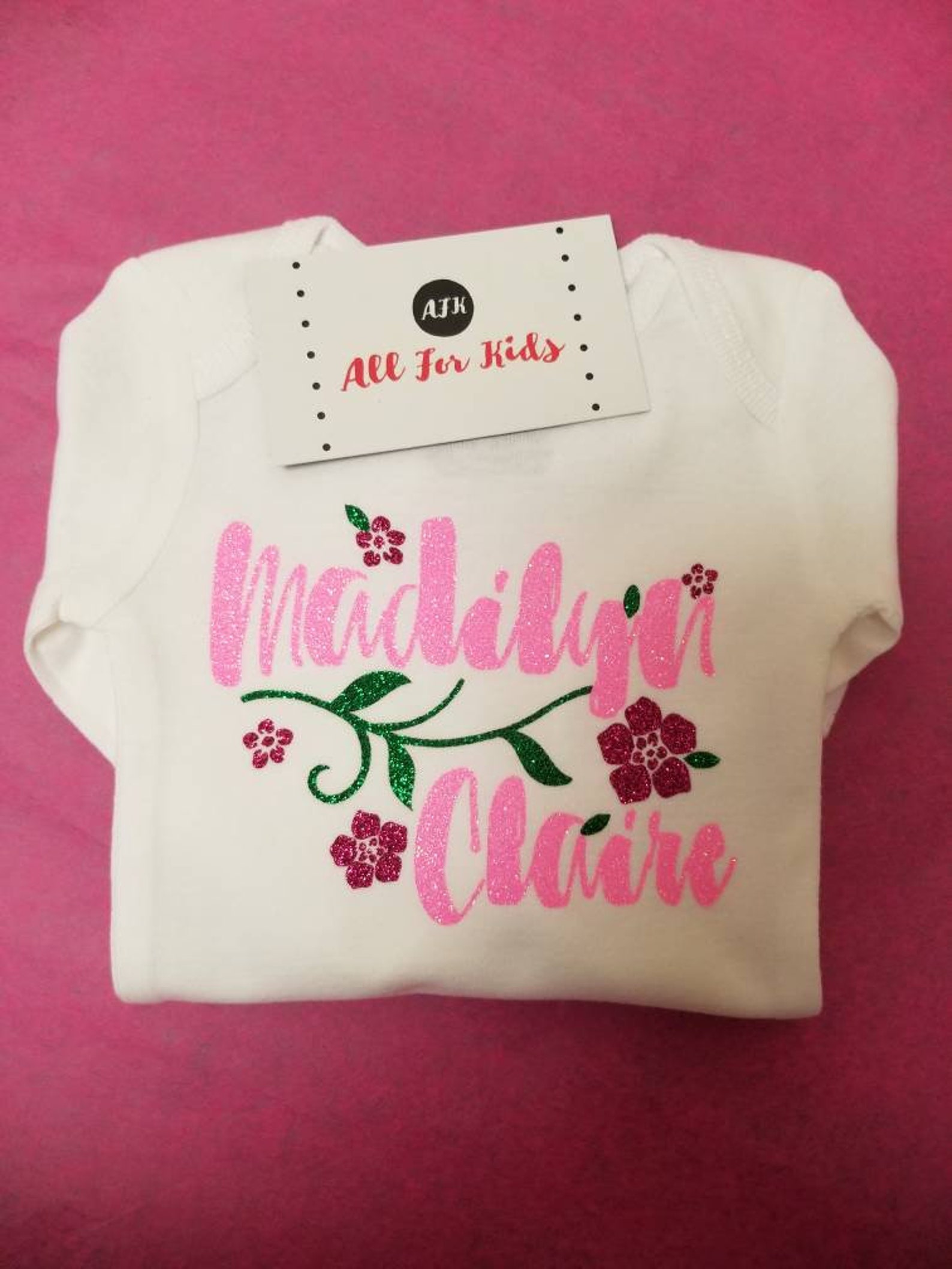 Baby Girl Clothes Baby Names Clothes Newborn Infant Monogram Etsy