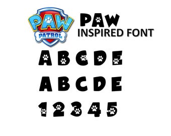 Free Free Paw Patrol Font Svg Free 748 SVG PNG EPS DXF File