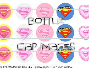 Download Supergirl Bottle Etsy PSD Mockup Templates
