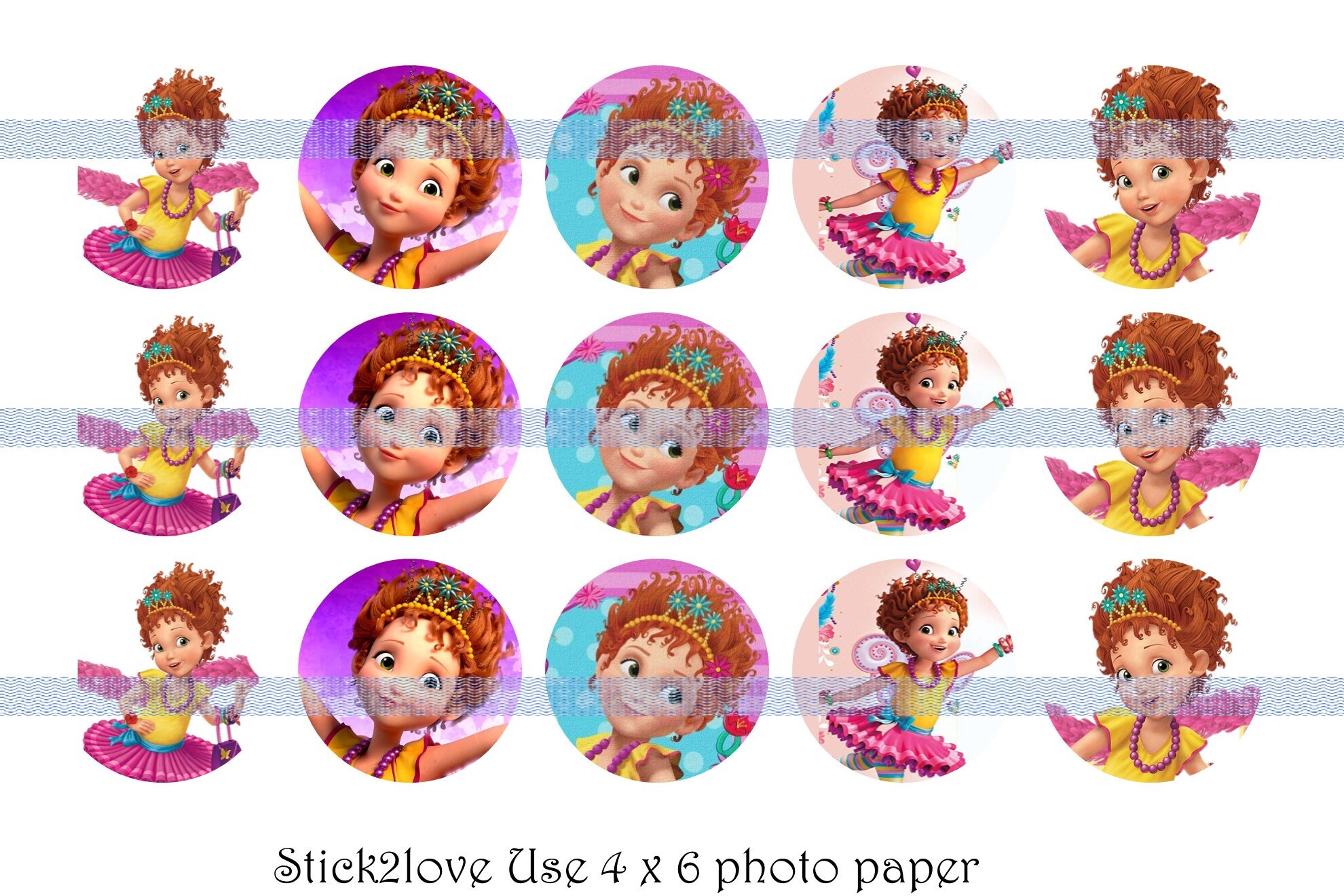 Fancy Nancy 2018 4x6 printables 1 circles bottle cap | Etsy