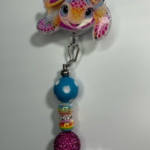 Turtle Beaded Badge Reel