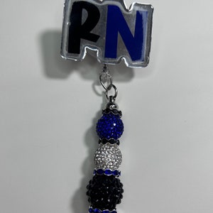 Registered Nurse Beaded Badge Reel