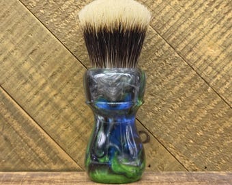 Artemis Earthset - Shaving brush handle with choice of knot, or 26mm handle only shaving handle (28mm socket)