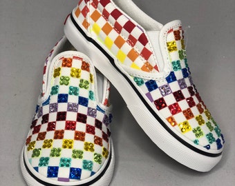 diy rainbow vans