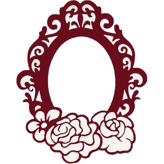 Download SVG Frame oval photo cutting template Instal Download Dies ...