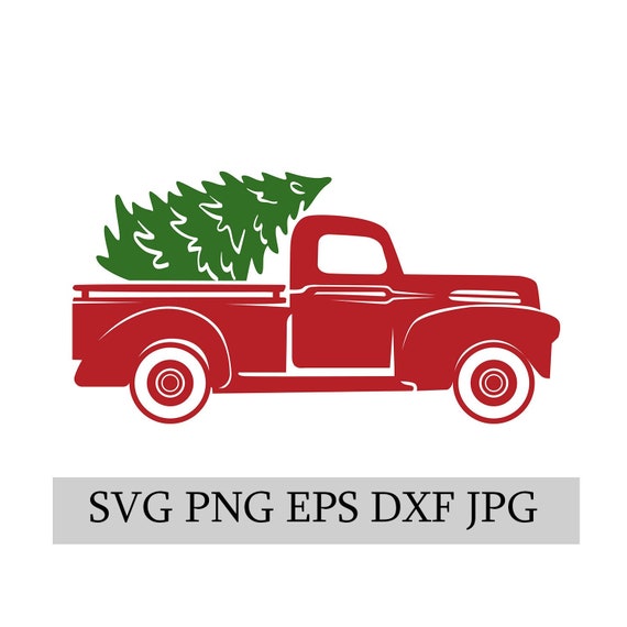 Download Christmas Truck & Tree SVG EPS JPG png dwg Digital ...