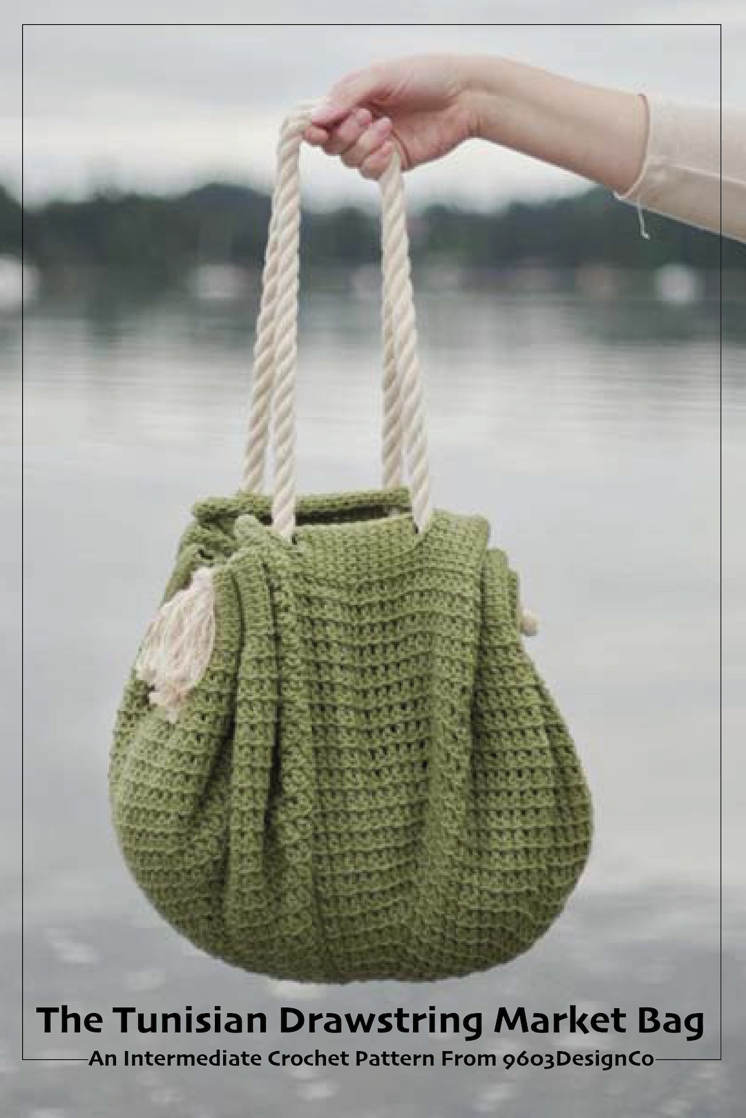 Buy Tunisian Drawstring Market Bag || Tunisian Crochet Pattern || Crochet  Bag Pattern || Tunisian Crochet Bag Pattern Online in India