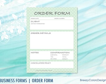 craft show printable unicorn order form template book etsy