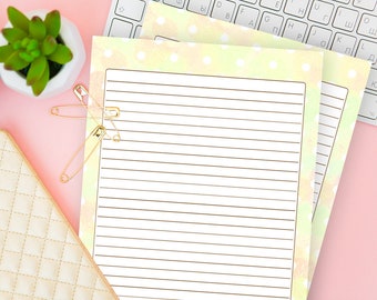 college ruled lined paper ruled notebook refill download etsy
