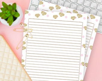 college ruled lined paper ruled notebook refill download etsy