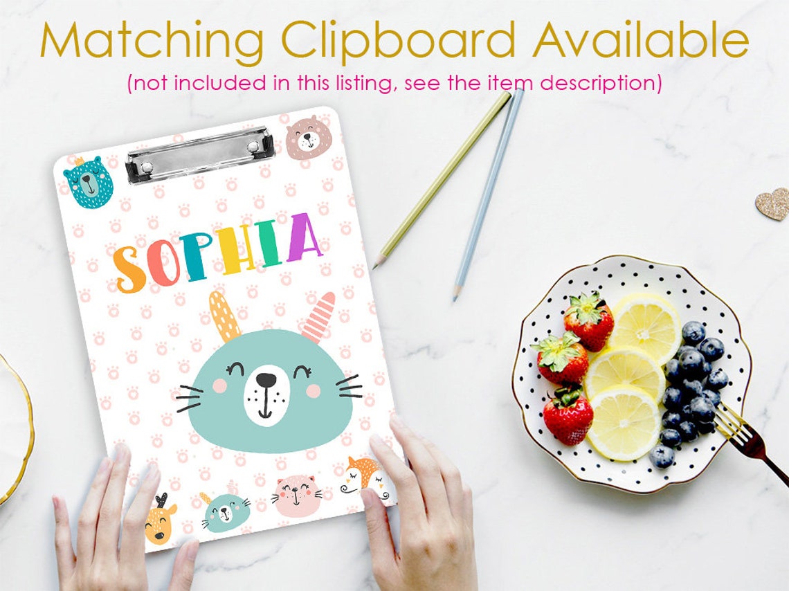 Lined Paper For Kids Writing Letter Printable Animal | Etsy