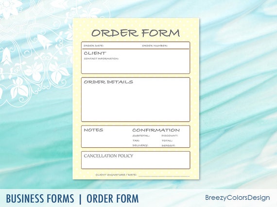 Customer Order Form Template from i.etsystatic.com