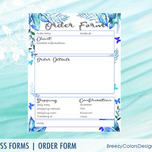 Craft Fair Order Form Printable Digital Quotation Template - Etsy