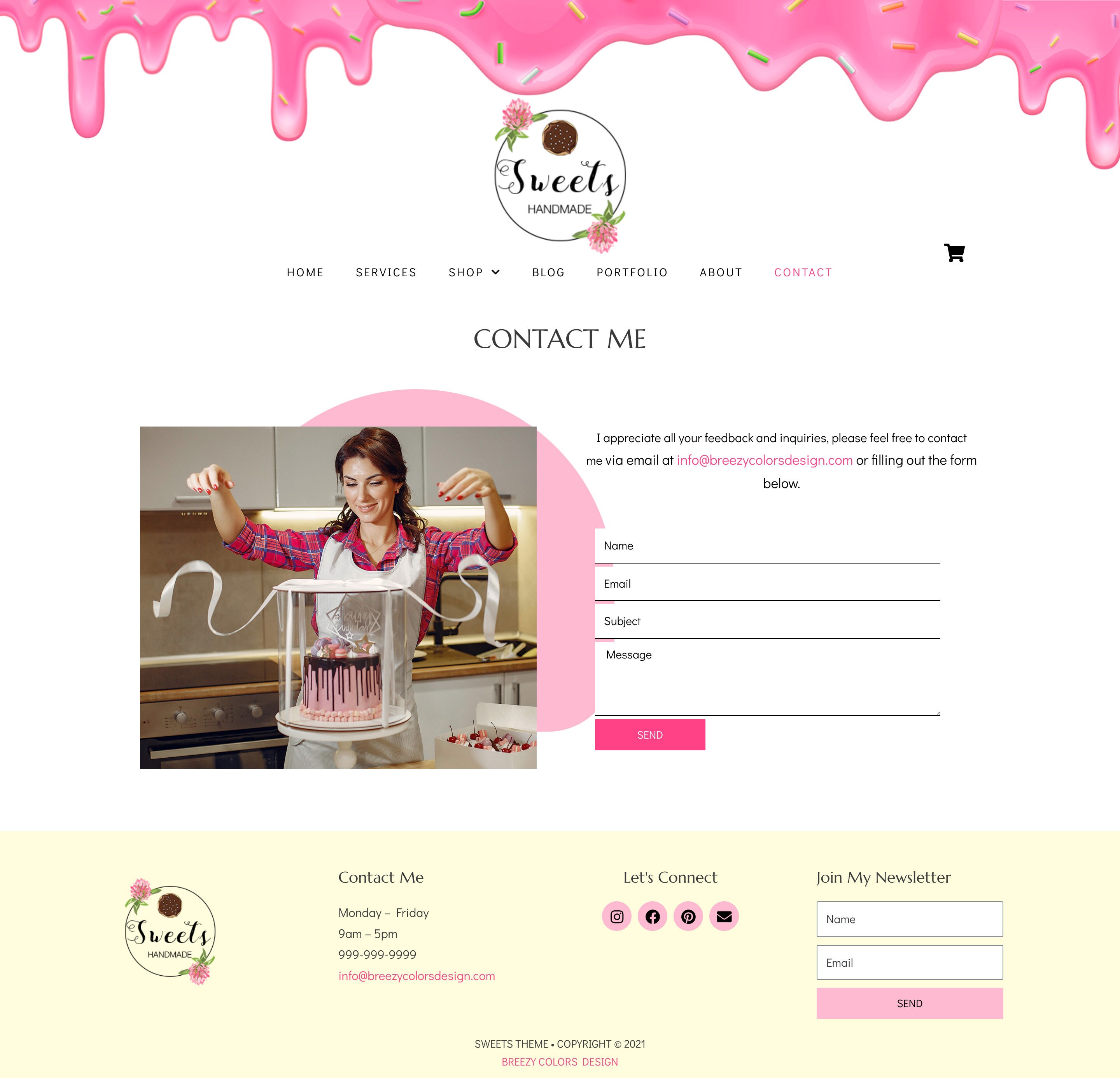 Website Theme Wordpress Storefront Design For Bakery Shop Etsy