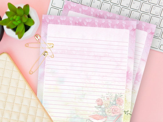 handwriting lined paper ruled notebook refill download vintage digital writing shabby chic printable sheet stationery set insert gift lined paper for handwriting