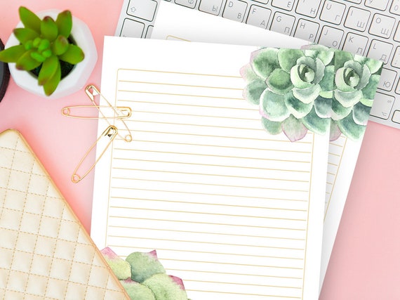 downloadable writing paper lines sheet notebook refill lined etsy