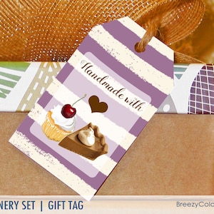 Cupcake Gift Tags Handmade With Love Printable Notes Card - Etsy