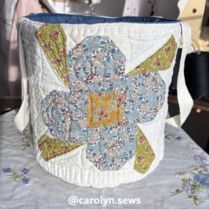 Bolsa para proyectos + organizador de agujas de tejer | Patrón en PDF | Bolsa para lanas | Crochet | Almacenamiento de tejidos | Tallas S-L | Tutorial imagen 12