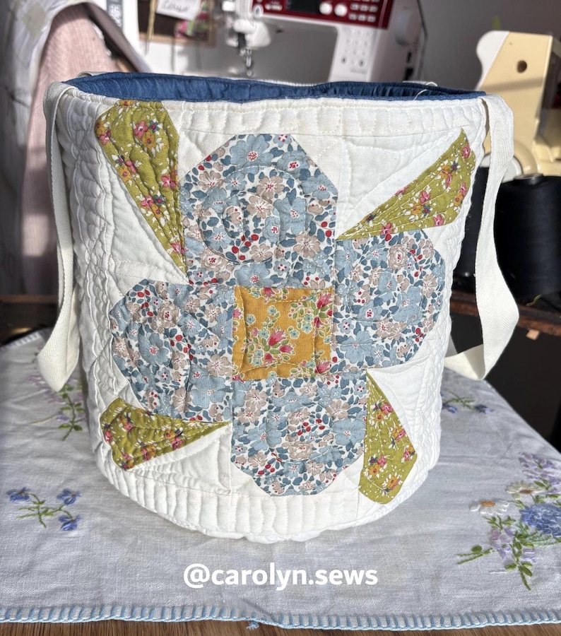 Bolsa para proyectos + organizador de agujas de tejer | Patrón en PDF | Bolsa para lanas | Crochet | Almacenamiento de tejidos | Tallas S-L | Tutorial imagen 12