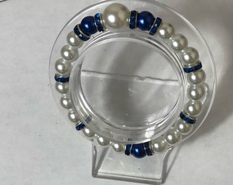 Misty Blue II Beaded Bracelet by LoveSurvived!