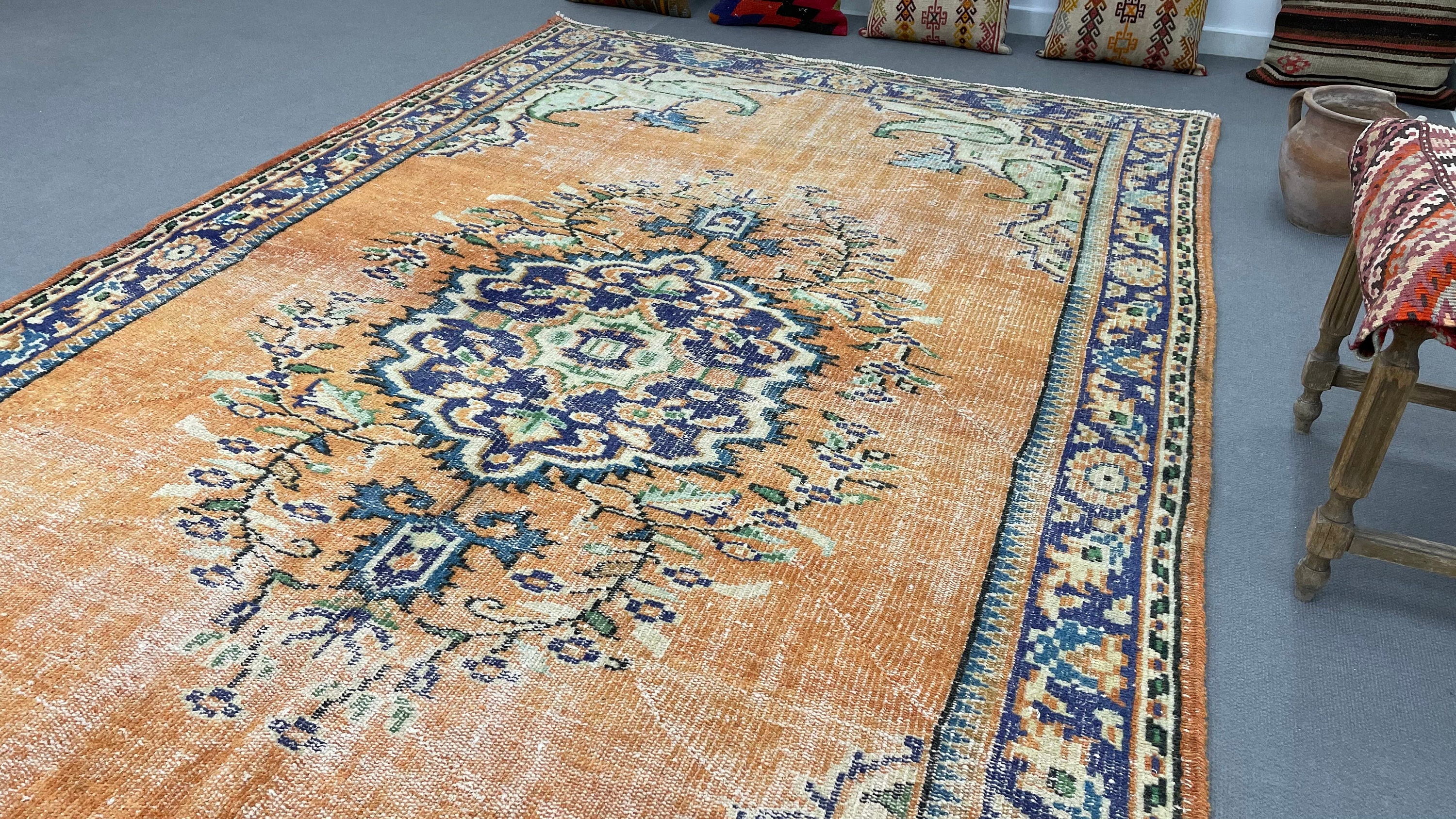 Handmade turkey rug 9.2 x 5.7 ft large anatolian rug Etsy