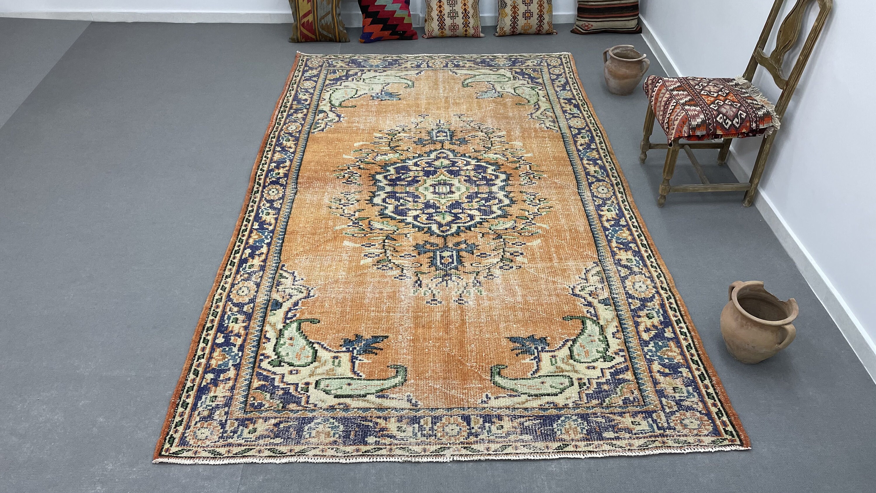 Handmade turkey rug 9.2 x 5.7 ft large anatolian rug Etsy