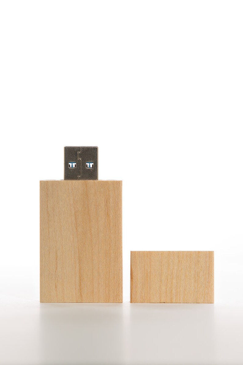 Light Rectangle Wooden Wood USB stick 2GB 4GB 8GB 16GB 32GB 64GB Personalised Customised Logo printing engrave etched flash drive photograph image 4