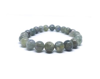 Gemstone Bracelet - Labradorite - Labradorite Bracelet - Stretch Bracelet - Healing Stone Yoga - Women’s Jewelry - Men’s Bracelet