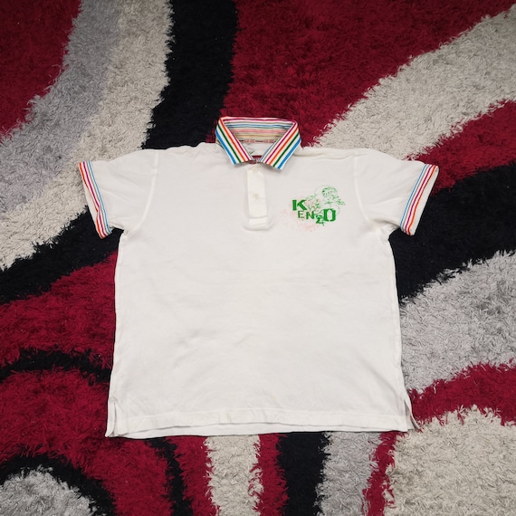 RARE!!! Vintage Kenzo Golf Collared T-shirt | Rain