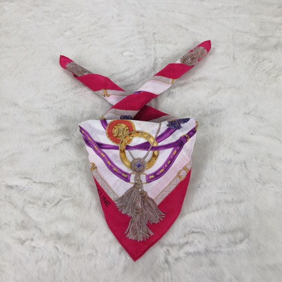 Celine Neck Scarf Women Scarves Bandana Authentic