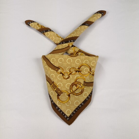 Authentic Celine Neck Scarf Women Scarves Bandana