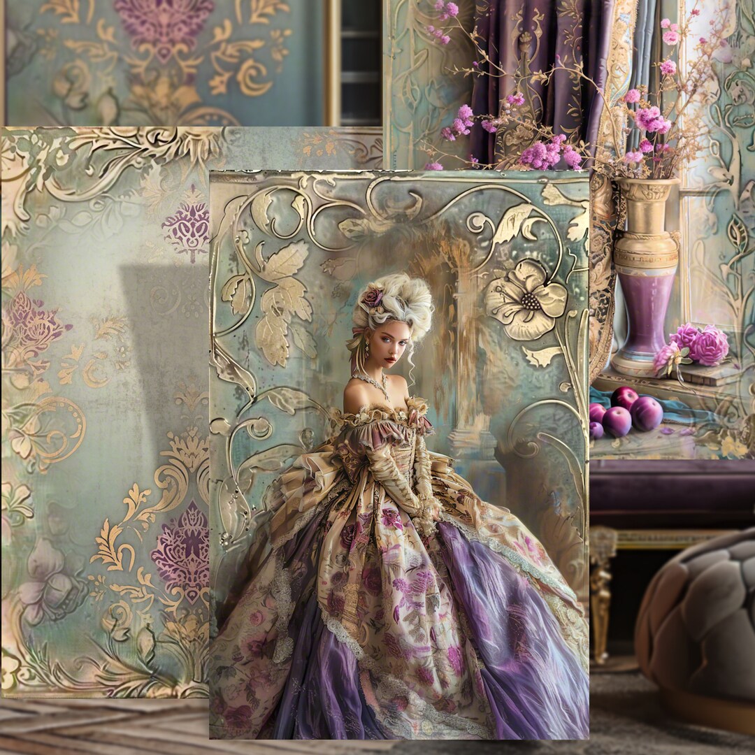 Demask Rug Rococo Rococo, Brown Mary Antoinette, Ornamental Demask Patterns, Still Life ...